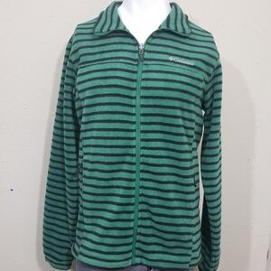 Columbia fleece men zip up sweater size M